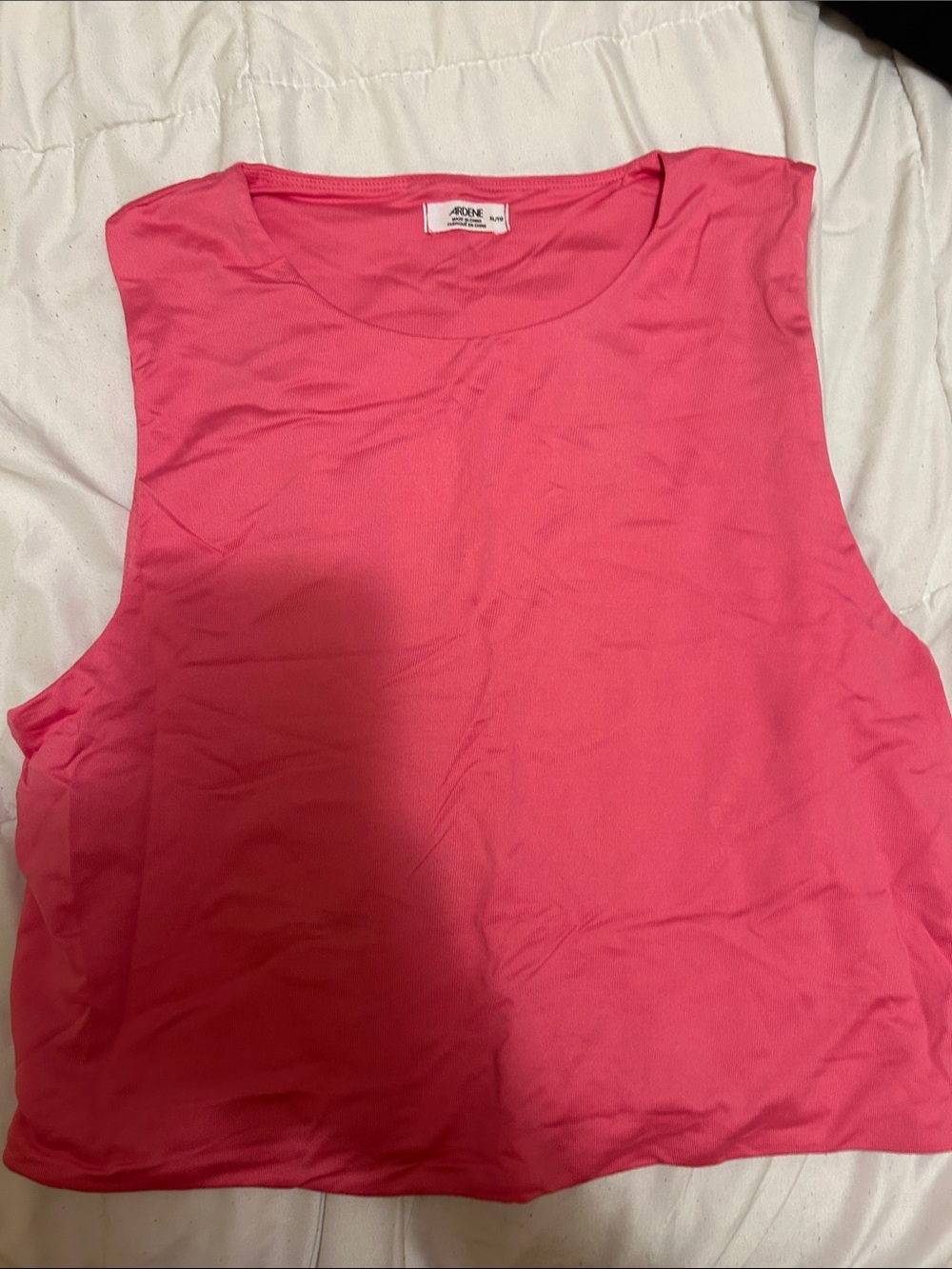 Ardene Hot Pink Muscle Tank Top